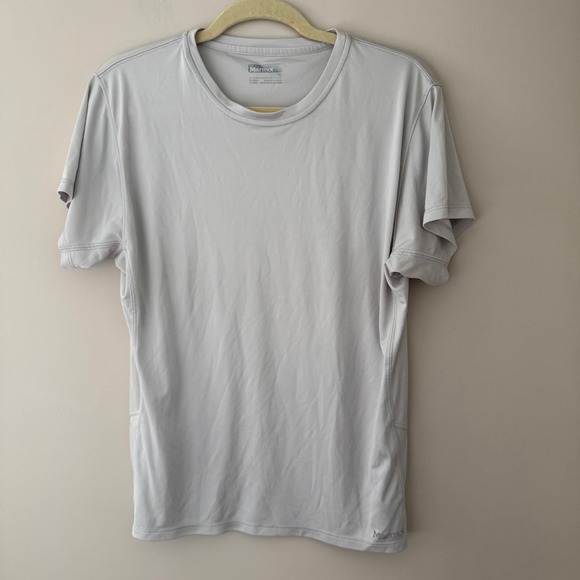 Marmot Tops - Marmot Womens Light Gray Recycled Polyester Performance Short Sleeve Shirt XL